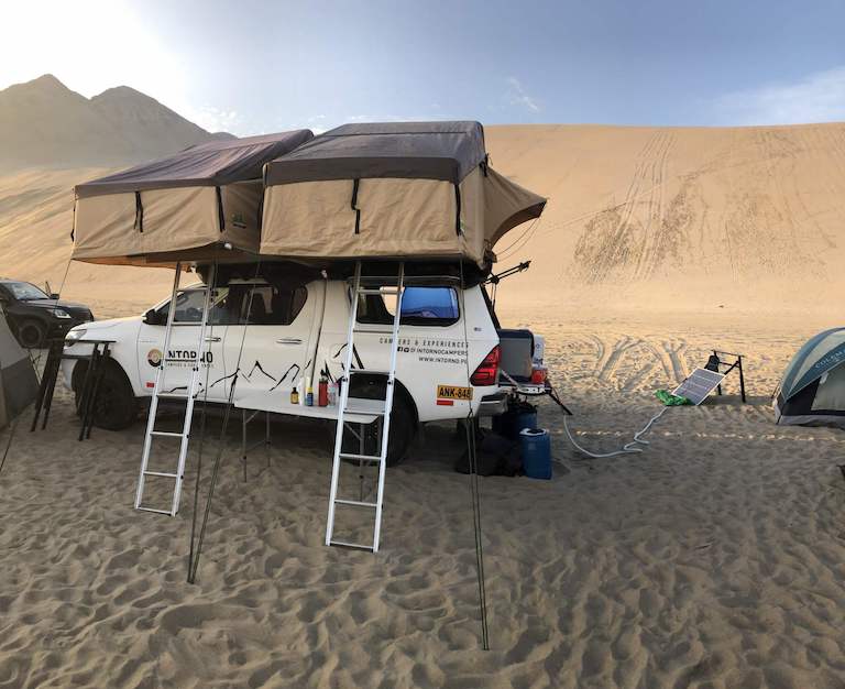 Toyota Hilux with 2 Roof Tents