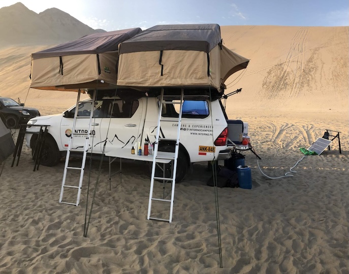 Toyota Hilux with 2 Roof Tents